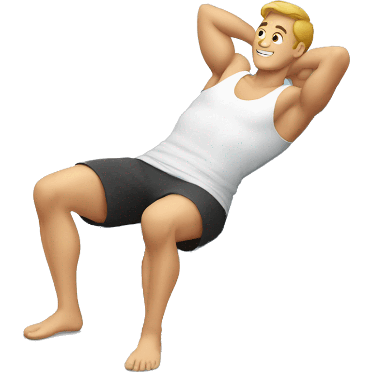 man doing sit ups emoji