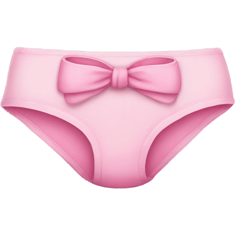 Pink panties with bow emoji