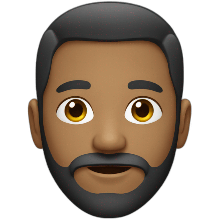 Man with beard mixed race emoji