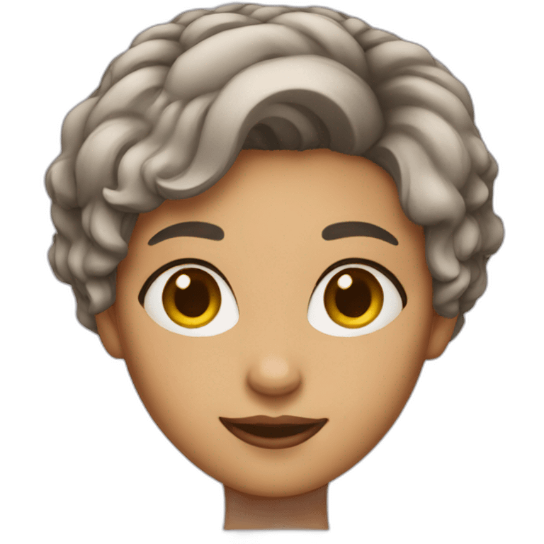 short hair lady emoji