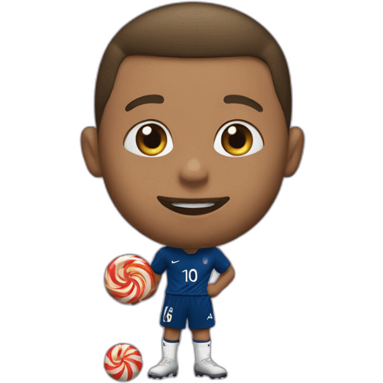 Mbappé eat candy emoji