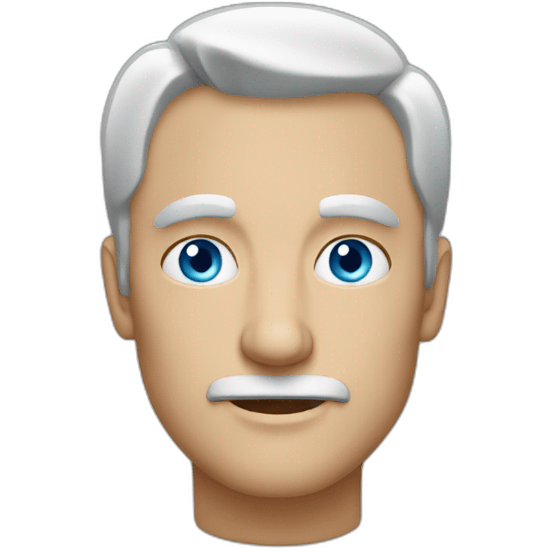 man with blue eyes middle age emoji