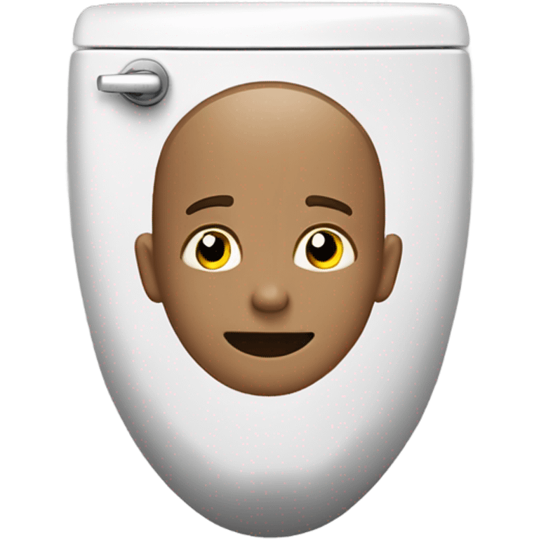 Somebody’s head ￼coming out of a toilet ￼ emoji