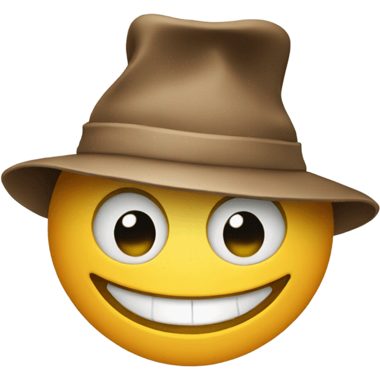 Smiling hat emoji