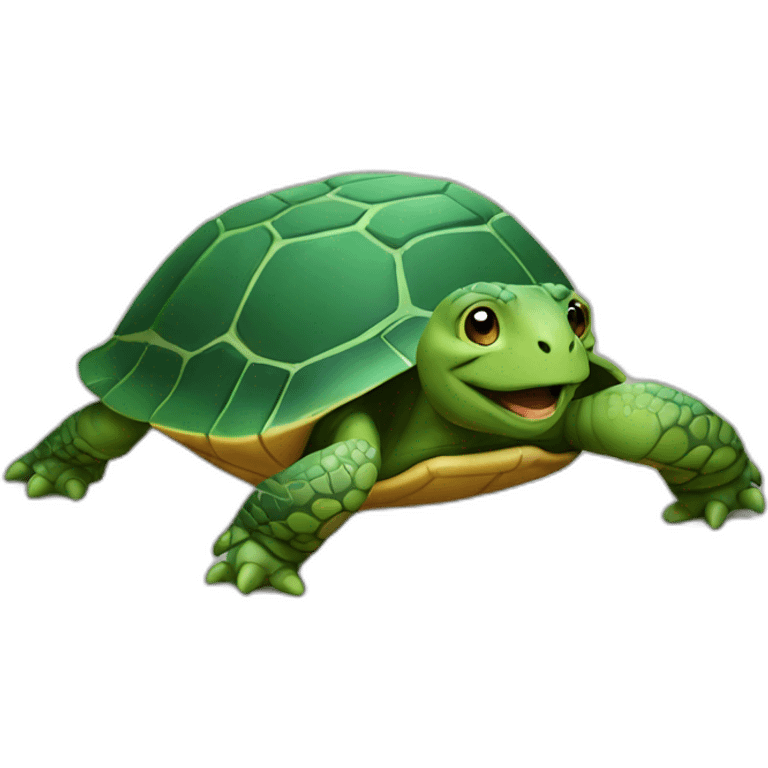 Chat sur tortue emoji