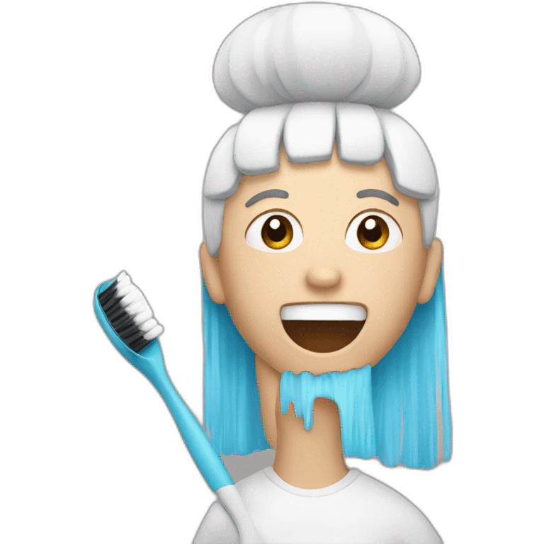 brushing teeht emoji