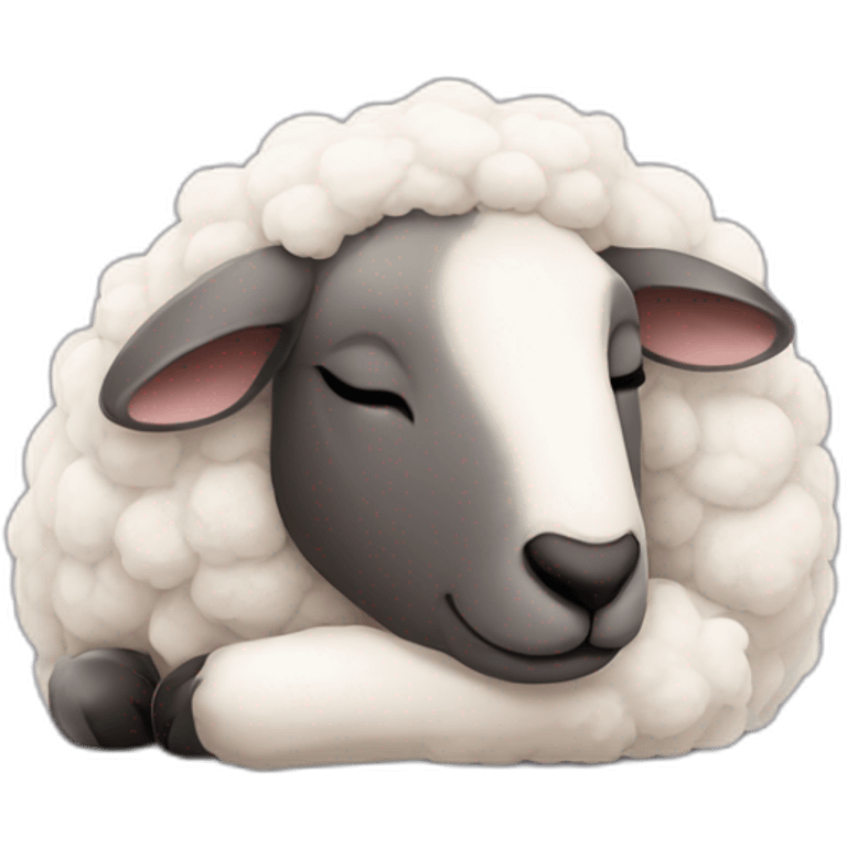 sheep sleep emoji