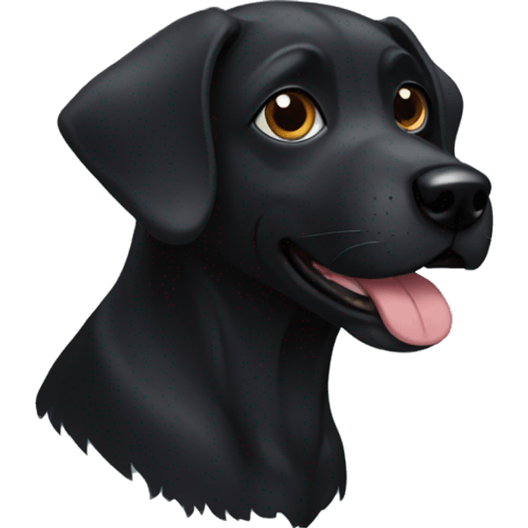 Black dog emoji