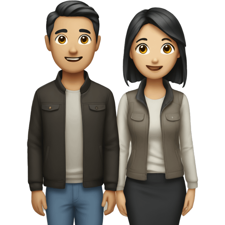 an asian couple emoji