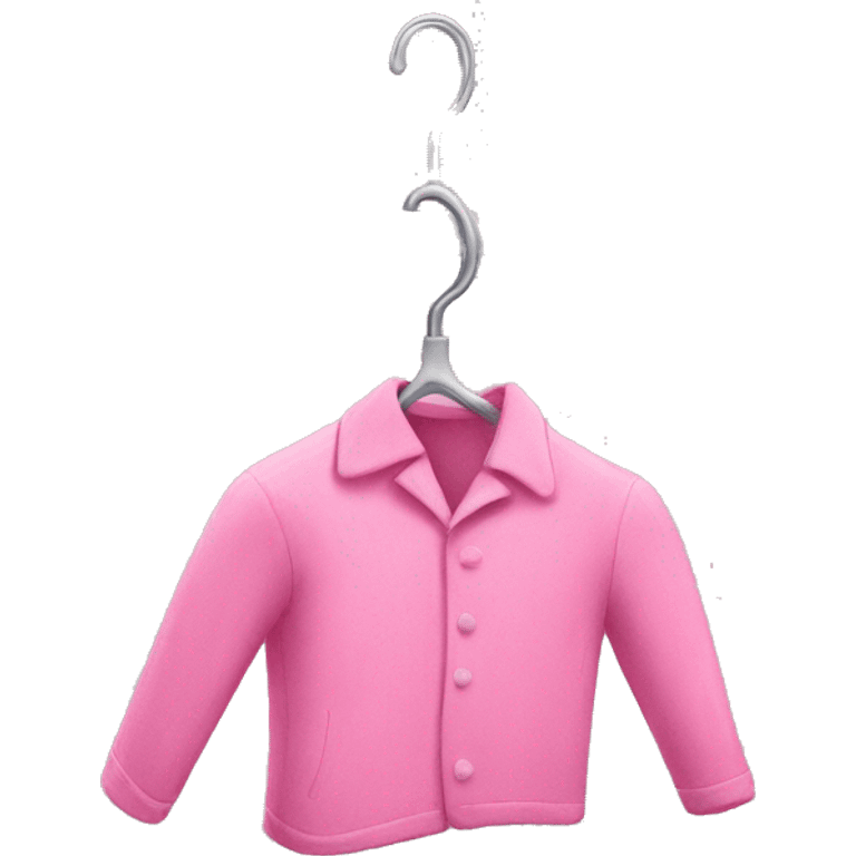 Pink laundry hanger emoji