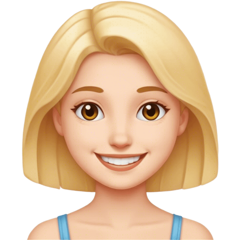 Girl smiling emoji