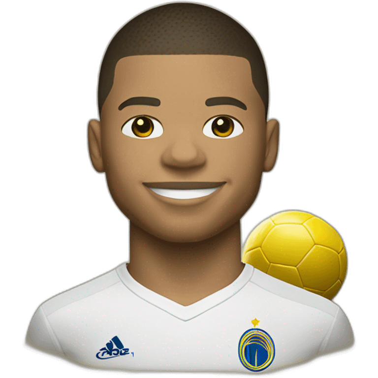 kyllian mbappe avec le ballon d’or emoji