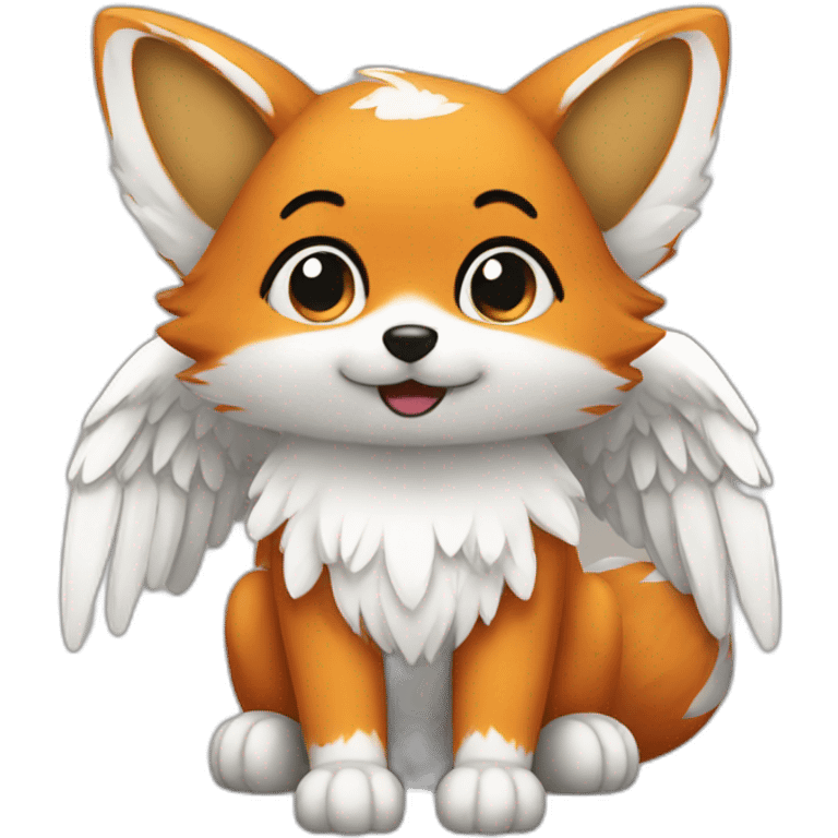 Angel fox emoji