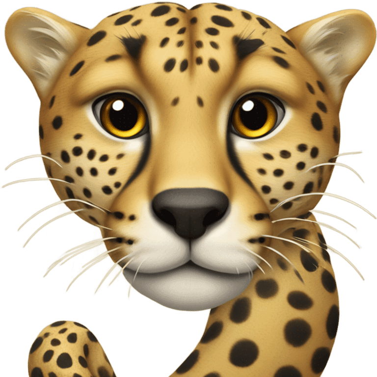 cheetah head with a snake body emoji