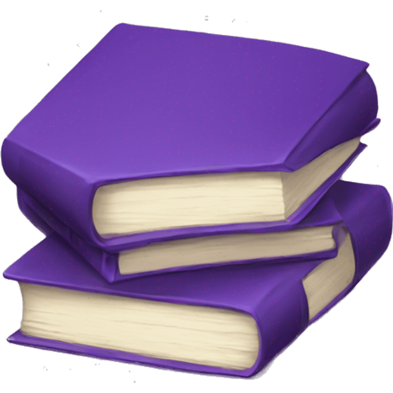 Purple book stack emoji