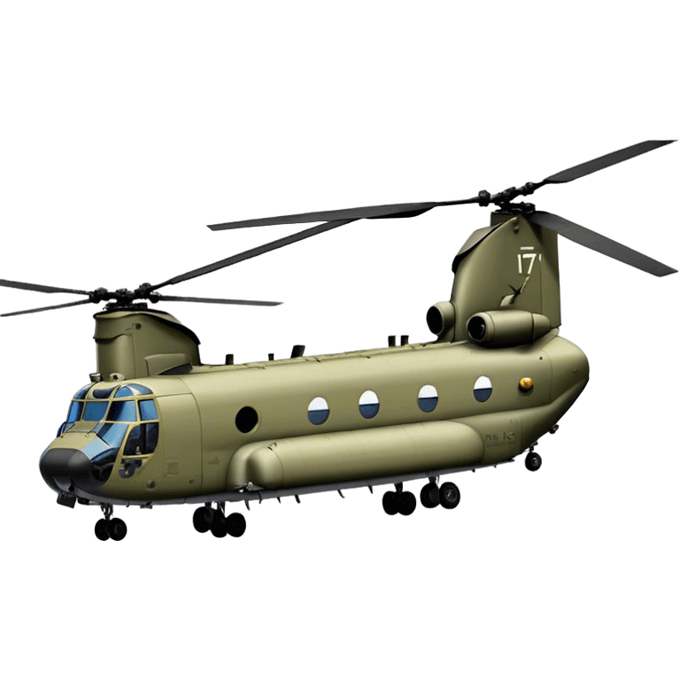 CH-47 Chinook Helicopter - boeing emoji