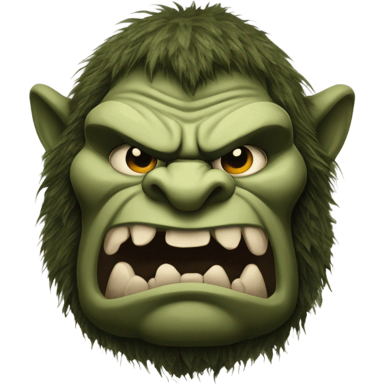 Grumpy troll emoji