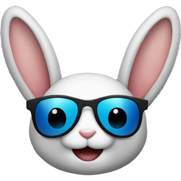 happy rabbit body sunglasses emoji