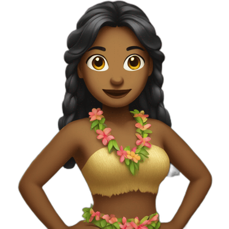 hula girl emoji