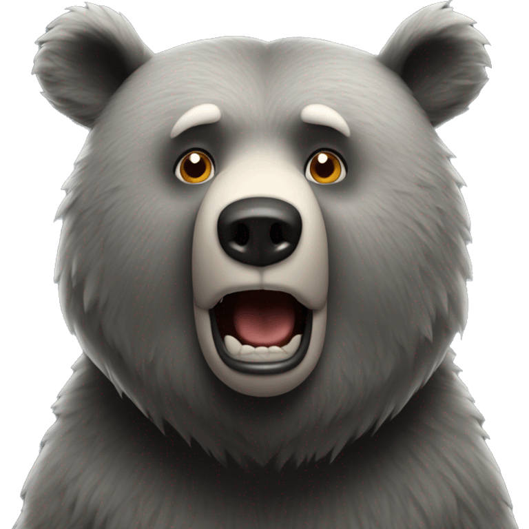 realistic-grey-bear-shocked  emoji