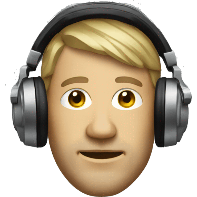 a german dj head emoji