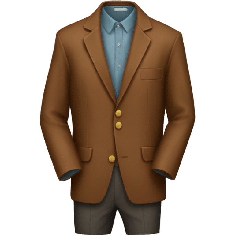 vintage brown  jacket  emoji