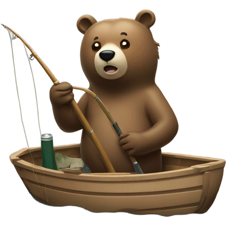 Bear working emoji