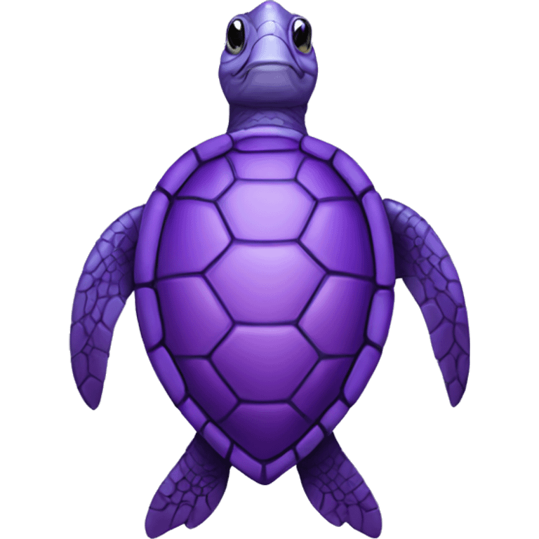 Purple sea turtle  emoji