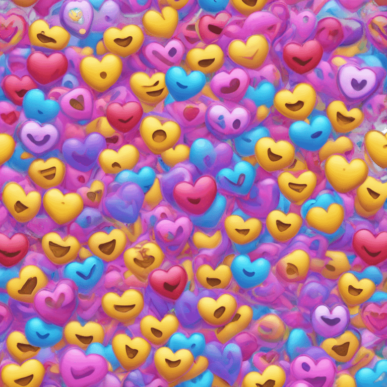 lisa frank space heart emoji