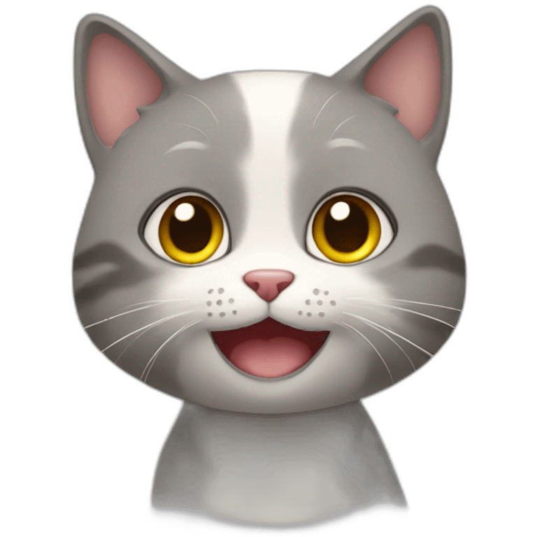 Un chat mignon emoji