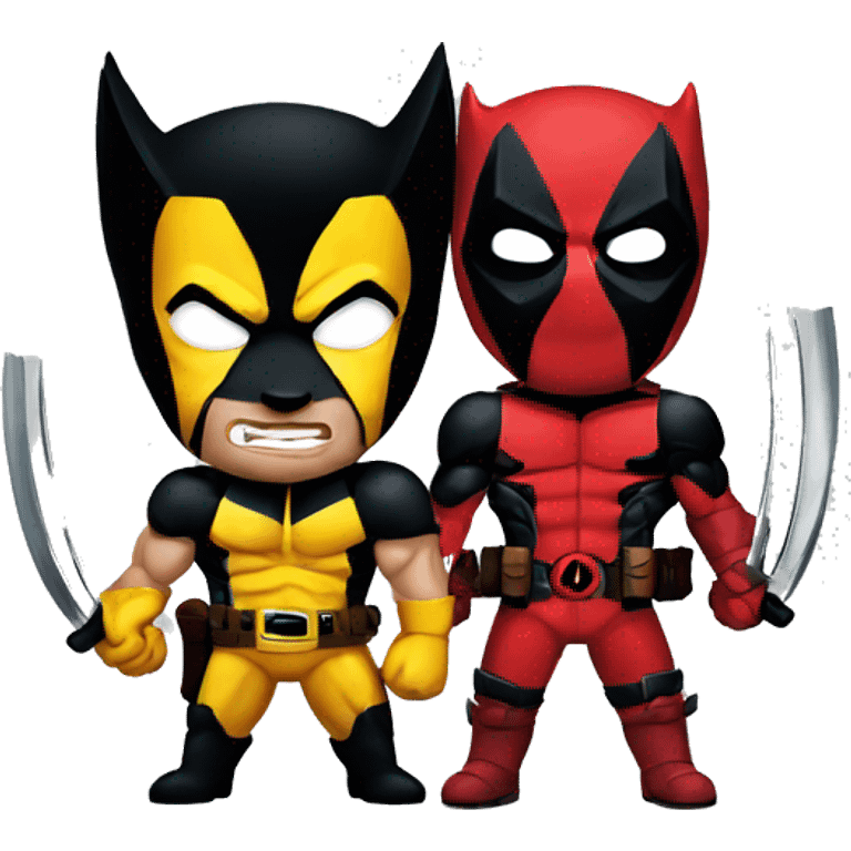 Wolverine and deadpool emoji