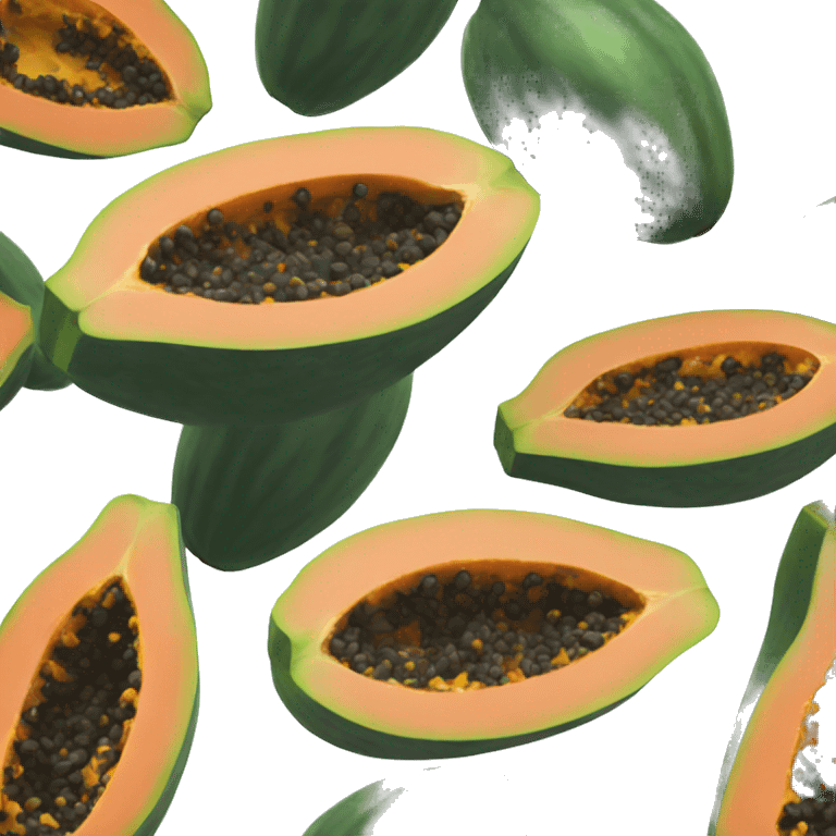 Papaya singular emoji