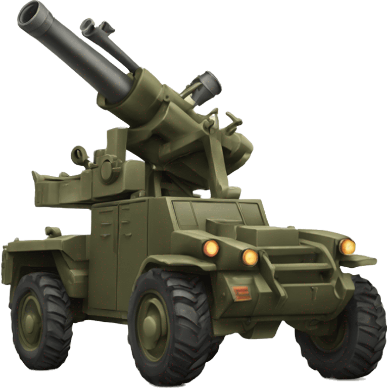 Anti-aircraft gun emoji