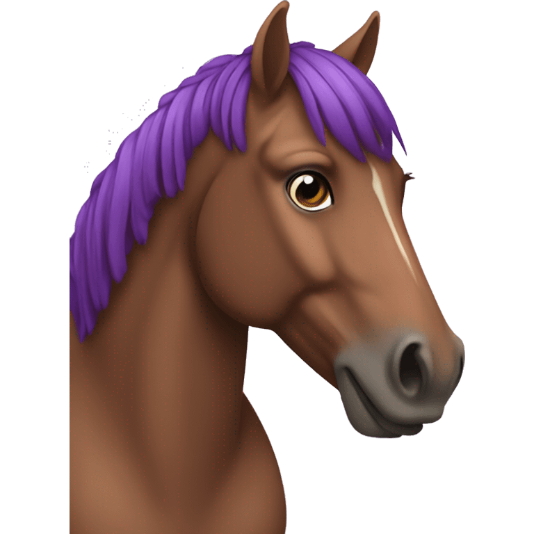 caballo violeta emoji