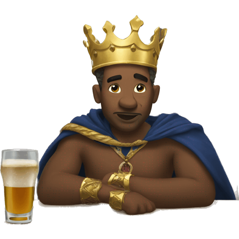 drunk king emoji