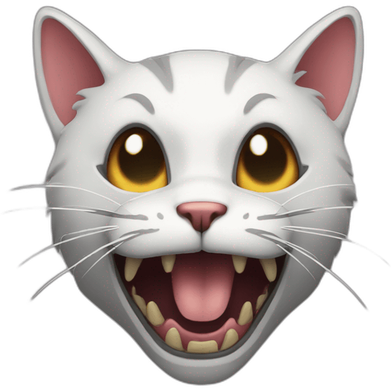 Scary-cat emoji