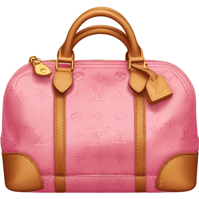 louis vuitton pink bag emoji