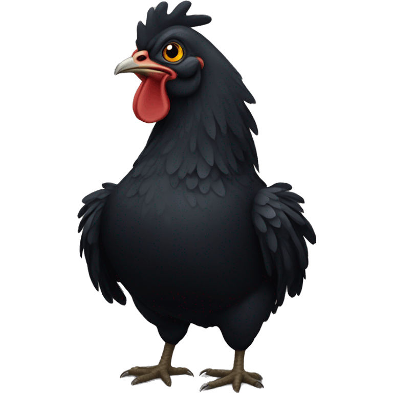 black chicken emoji