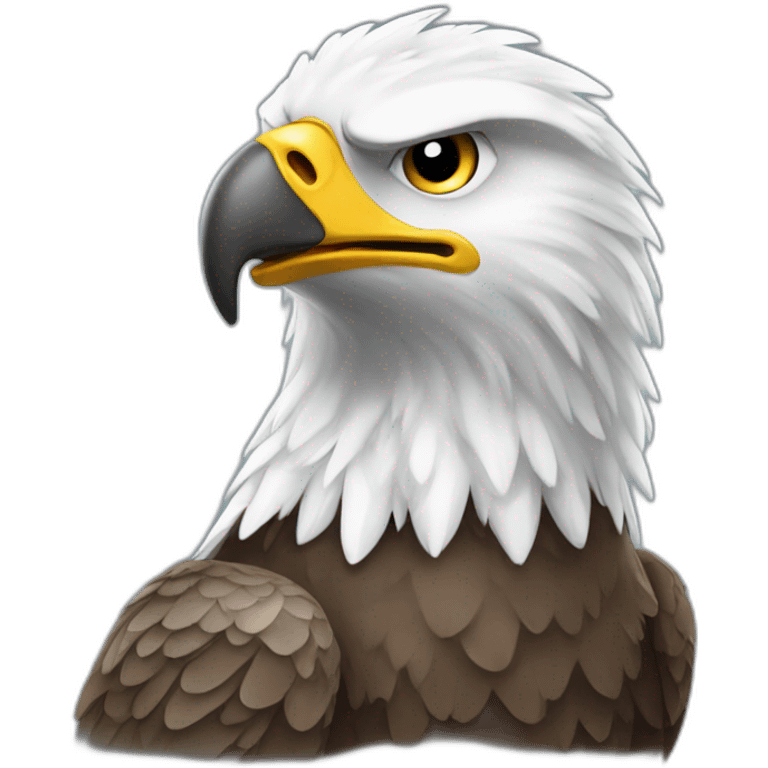 friendly eagle emoji