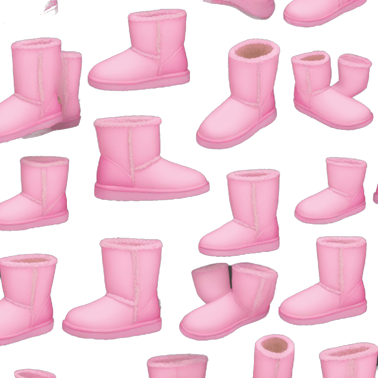 Pink ugg boots emoji