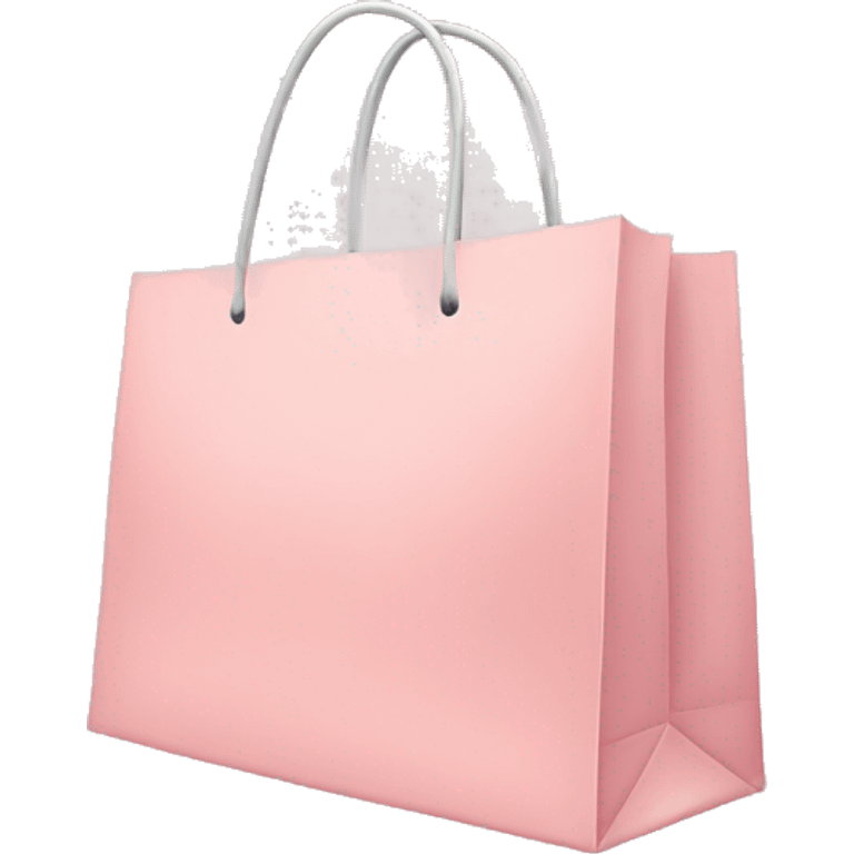 Light pink shopping bags emoji