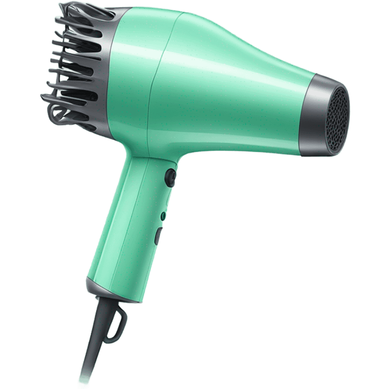 Mint green Dyson hairdryer  emoji