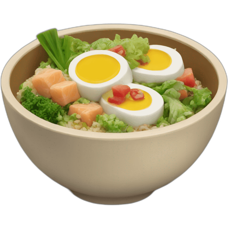 Poke bowl emoji