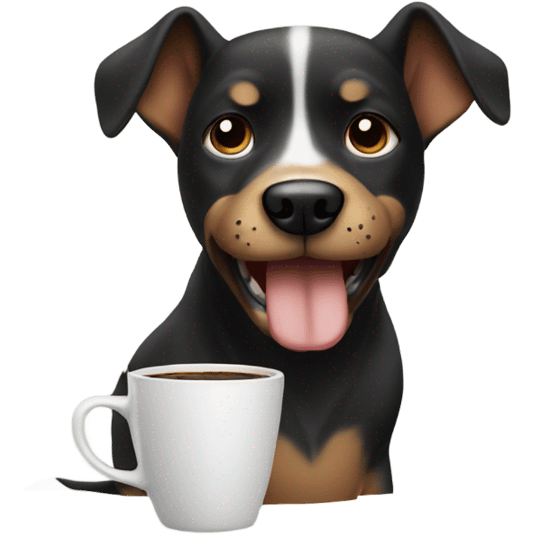 dog drink is coffe emoji