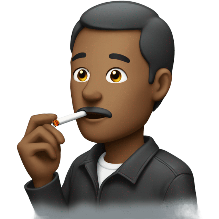 Man smoking a cigarette  emoji