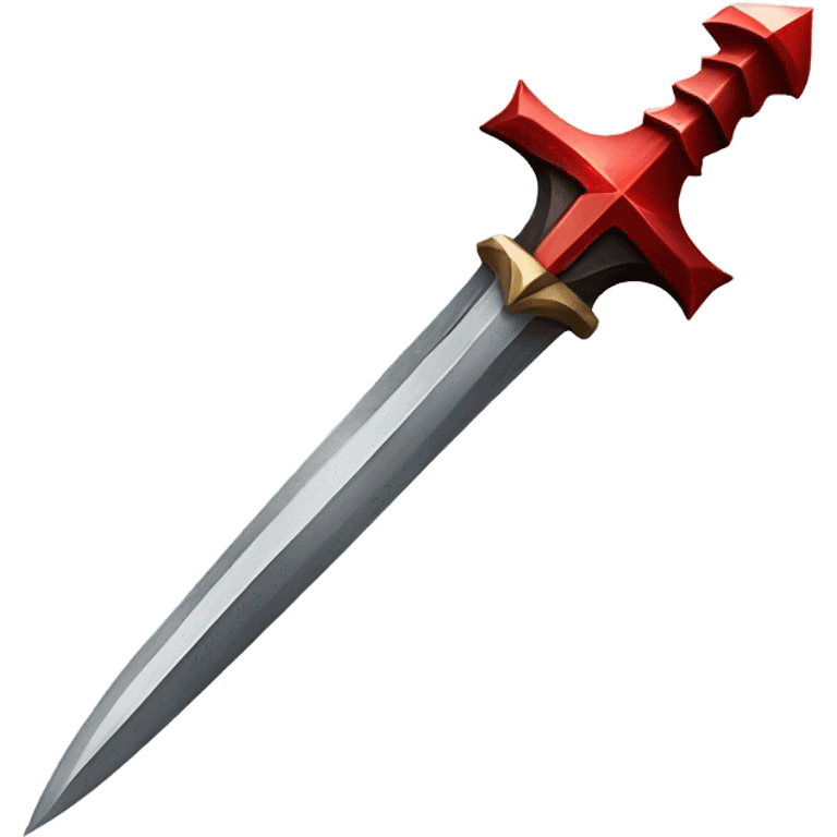 space-cross dagger with-red-ray-blade emoji