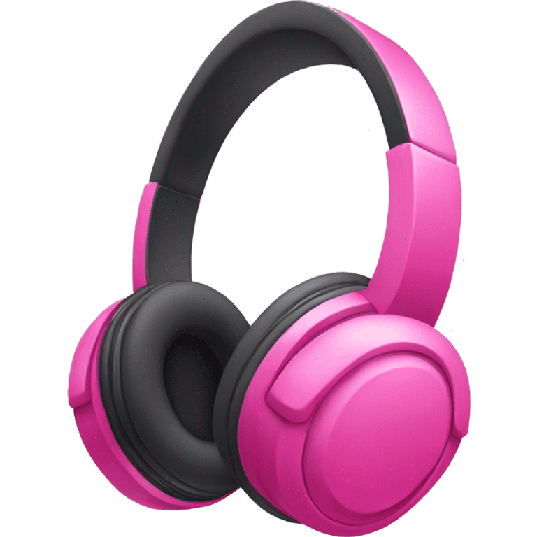 Pink headphones emoji