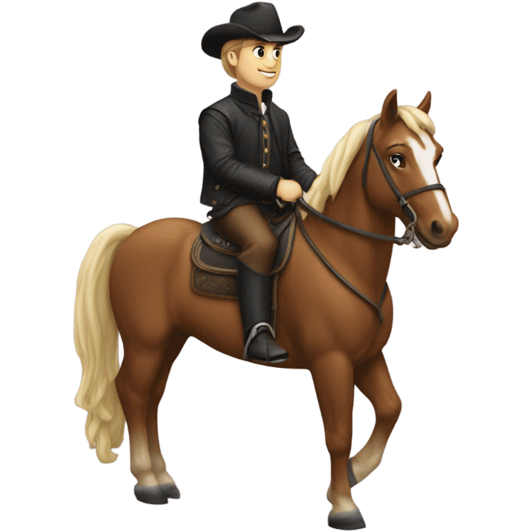 drew allar on a horse emoji