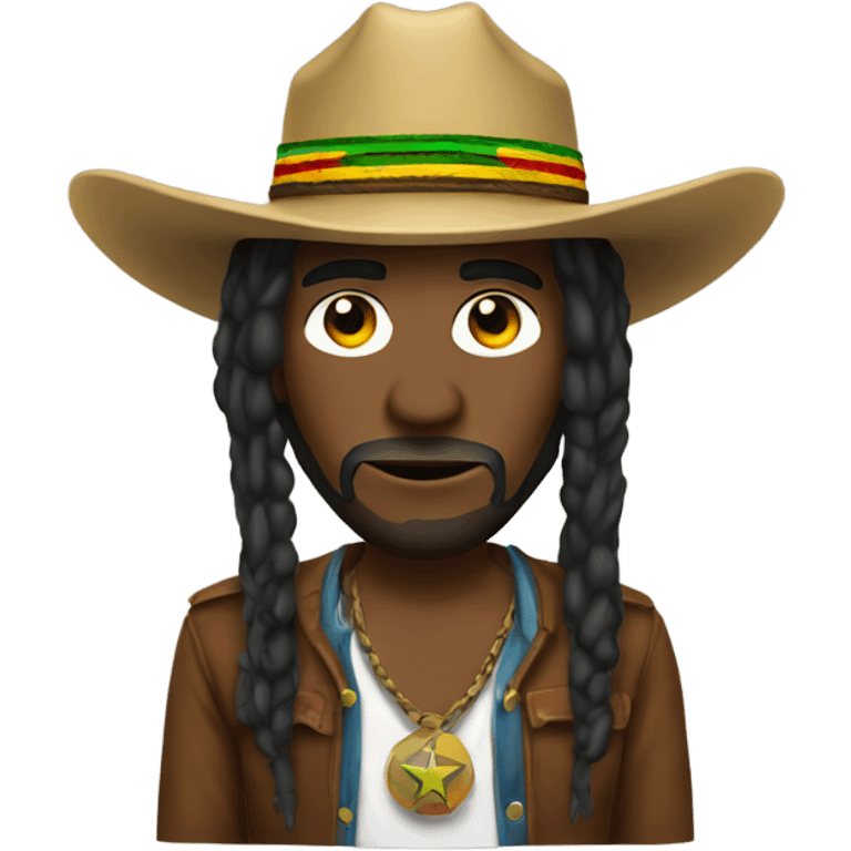 Rasta cowboy emoji