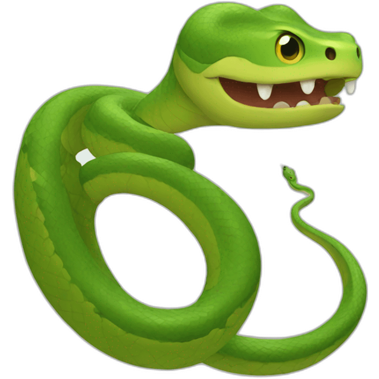 Cute snake emoji